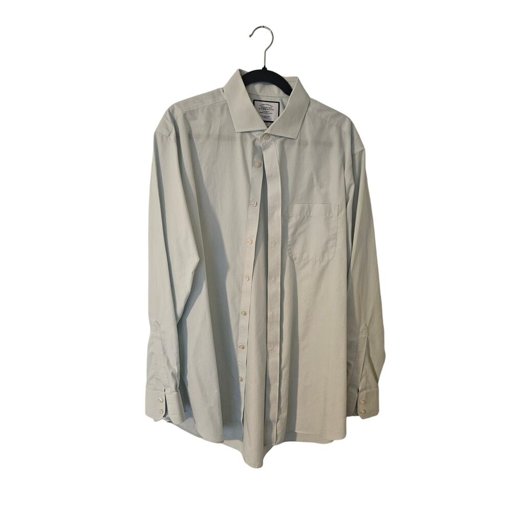 Men's Charles Tyrwhitt Long Sleeved Shirt 17 1/2 x 36 Classic Fit